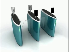 ব্রাশবিহীন মোটর ফ্লেপ বাধা গেট উচ্চ নিরাপত্তা টার্নস্টাইল 550mm পাসওয়ার্ড প্রস্থ সঙ্গে