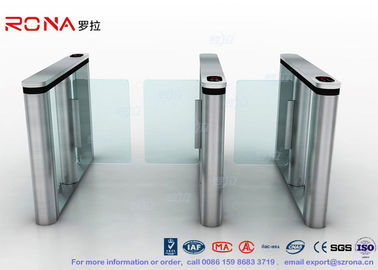 কেনা ব্রাশযুক্ত সারফেস স্পীড গেট Fastlane Turnstile আঙুলের ছাপ রিডার সঙ্গে অর্ধেক Height Turnstile online manufacture