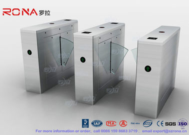 কেনা Galvanized Steel Flap Barrier Gate , Intelligent Flap Bi - Directional Turnstile Mechanism online manufacture