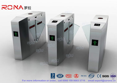 কেনা Outdoor / Indoor Flap Barrier Gate Entrance Turnstiles Removable HID 13.56mhz RFID Reader online manufacture