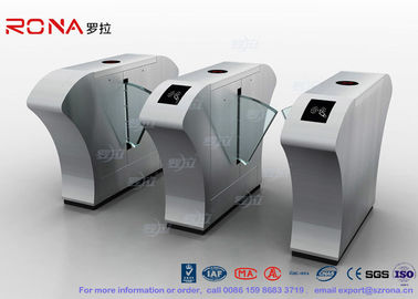 কেনা Airport Flap Barrier Gate RFID Interface Waist High Bidirectional Flap Barrier Turnstile online manufacture