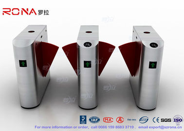 কেনা Electric IR Sensor Flap Barrier Gate , Card Swipe Metro Access Control Turnstile online manufacture