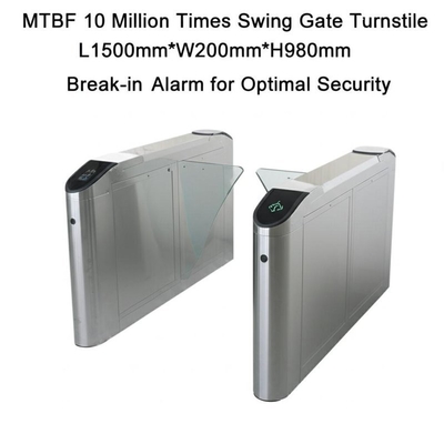 কেনা MTBF 10 Million Times Swing Gate Turnstile L1500mm*W200mm*H980mm Break-in Alarm for Optimal Security online manufacture