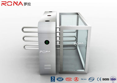 মেটাল উইংস কোমর উচ্চ Turnstile আশ্বাসযুক্ত ব্যারিয়ার 304 স্টেইনলেস স্টীল উপাদান