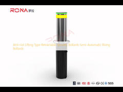 বিরোধী দাঙ্গা উত্তোলন প্রকার retractable নিরাপত্তা bollards আধা স্বয়ংক্রিয় উত্থান bollards